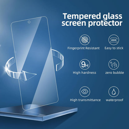 NEW'C 3 Pack Designed for Samsung Galaxy A35 5G (6.6 Inch) Screen Protector Tempered Glass,Case Friendly Scratch-proof, Bubble Free, Ultra Resistant