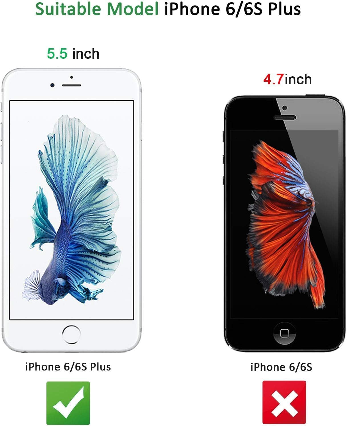 NEW'C 3 Pack Designed for iPhone 6 Plus and iPhone 6s Plus Screen Protector Tempered Glass,Case Friendly Scratch-proof, Bubble Free, Ultra Resistant