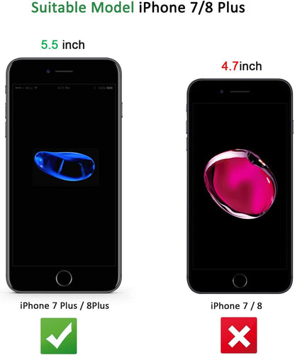 3 Pack Designed for iPhone 7 Plus (5.5) Screen Protector Tempered Glass,Case Friendly Scratch-proof, Bubble Free, Ultra Resistant