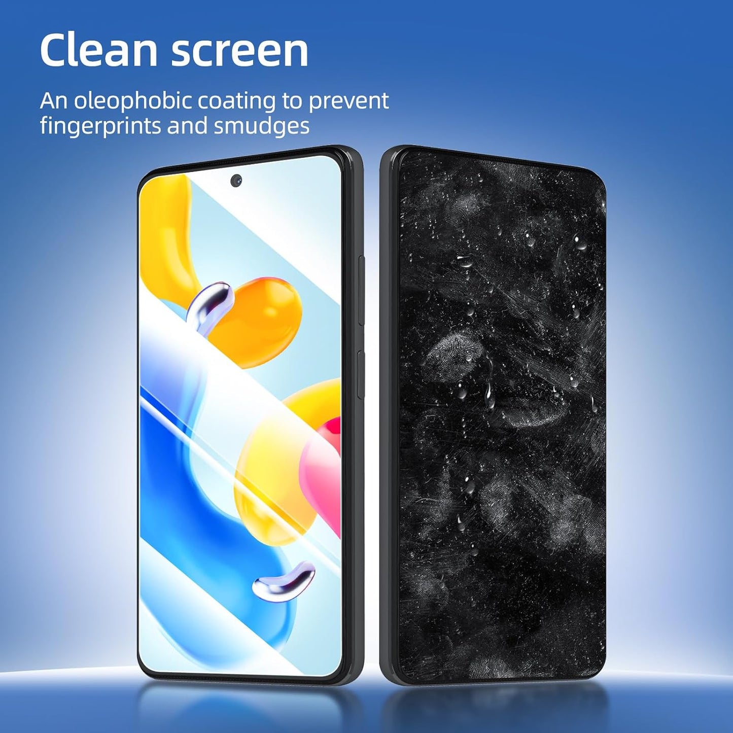 NEW'C 3 Pack Designed for Xiaomi Redmi Note 11S 5G (6.6) Screen Protector Tempered Glass, Bubble Free, Ultra Resistant