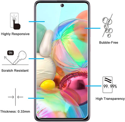 y Scratch-proof, Bubble Free, Ultra ResistTGP-S9 NEW'C 3 Pack Designed for Samsung Galaxy A71, Note 10 Lite Screen Protector Tempered Glass,Case Friendly Scratch-proof, Bubble Free, Ultra Resistant