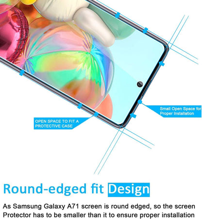 y Scratch-proof, Bubble Free, Ultra ResistTGP-S9 NEW'C 3 Pack Designed for Samsung Galaxy A71, Note 10 Lite Screen Protector Tempered Glass,Case Friendly Scratch-proof, Bubble Free, Ultra Resistant