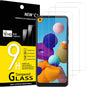 NEW'C 3 Pack Designed for Samsung Galaxy A21 Screen Protector Tempered Glass,Case Friendly Scratch-proof, Bubble Free, Ultra Resistant